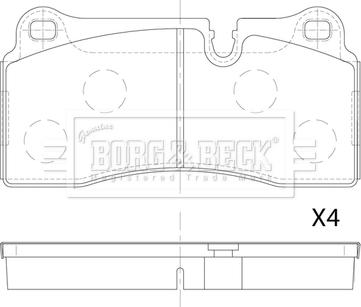 Borg & Beck BBP2893 - Komplet Pločica, disk-kočnica www.molydon.hr