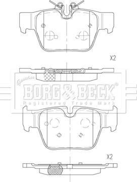 Borg & Beck BBP2889 - Komplet Pločica, disk-kočnica www.molydon.hr