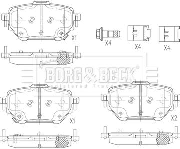 Borg & Beck BBP2875 - Komplet Pločica, disk-kočnica www.molydon.hr