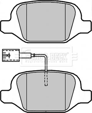 Borg & Beck BBP2312 - Komplet Pločica, disk-kočnica www.molydon.hr