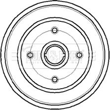 Borg & Beck BBR7044 - Bubanj kočnica www.molydon.hr