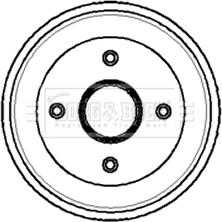 Borg & Beck BBR7065 - Bubanj kočnica www.molydon.hr