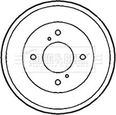 Borg & Beck BBR7165 - Bubanj kočnica www.molydon.hr