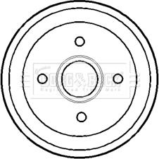 Borg & Beck BBR7116 - Bubanj kočnica www.molydon.hr