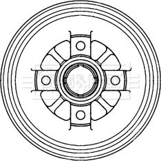 Borg & Beck BBR7240 - Bubanj kočnica www.molydon.hr