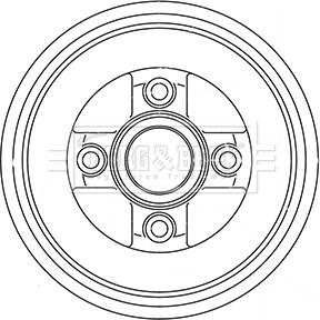 Borg & Beck BBR7243 - Bubanj kočnica www.molydon.hr