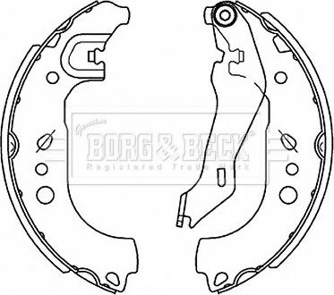 Borg & Beck BBS6514 - Komplet kočnica, bubanj kočnice www.molydon.hr