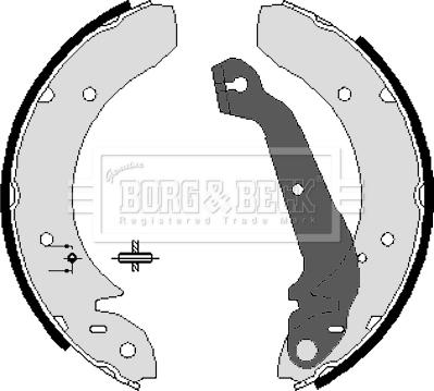 Borg & Beck BBS6045 - Komplet kočnica, bubanj kočnice www.molydon.hr