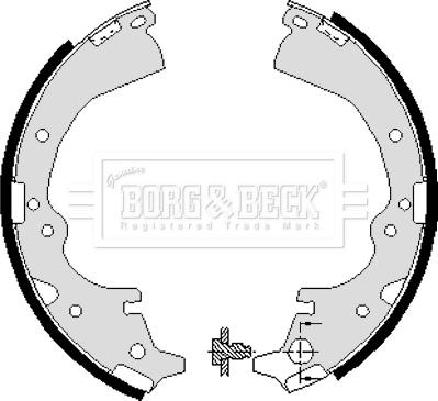 Borg & Beck BBS6040 - Komplet kočnica, bubanj kočnice www.molydon.hr