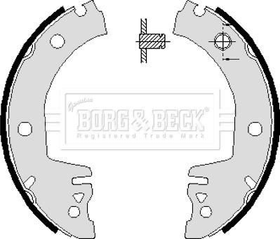 Borg & Beck BBS6061 - Komplet kočnica, bubanj kočnice www.molydon.hr