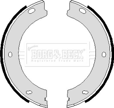 Borg & Beck BBS6084 - Komplet kočionih obloga, rucna kočnica www.molydon.hr