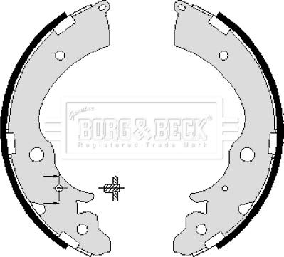 Borg & Beck BBS6071 - Komplet kočnica, bubanj kočnice www.molydon.hr