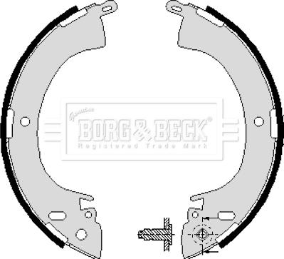 Borg & Beck BBS6197 - Komplet kočnica, bubanj kočnice www.molydon.hr
