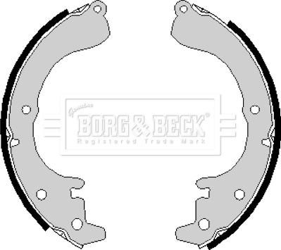 Borg & Beck BBS6165 - Komplet kočnica, bubanj kočnice www.molydon.hr
