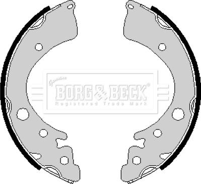 Borg & Beck BBS6160 - Komplet kočnica, bubanj kočnice www.molydon.hr