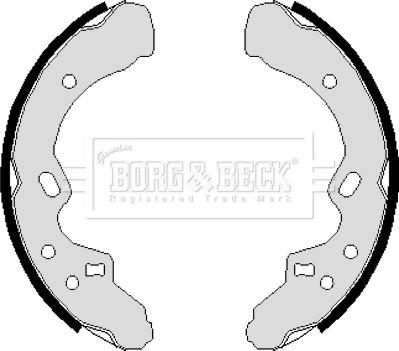 Borg & Beck BBS6105 - Komplet kočnica, bubanj kočnice www.molydon.hr