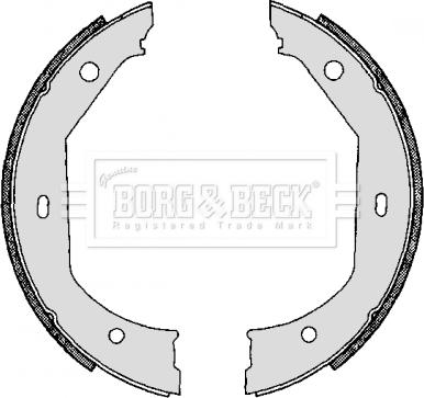 Borg & Beck BBS6267 - Komplet kočionih obloga, rucna kočnica www.molydon.hr