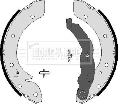 Borg & Beck BBS6207 - Komplet kočnica, bubanj kočnice www.molydon.hr