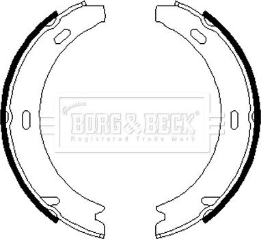 Borg & Beck BBS6219 - Komplet kočionih obloga, rucna kočnica www.molydon.hr