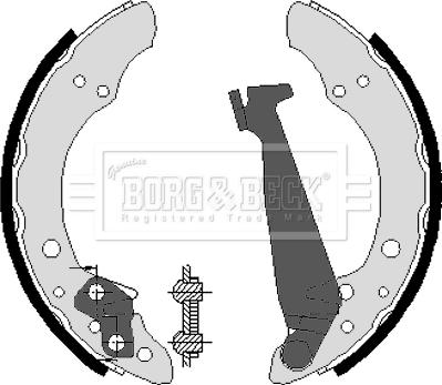 Borg & Beck BBS6213 - Komplet kočnica, bubanj kočnice www.molydon.hr