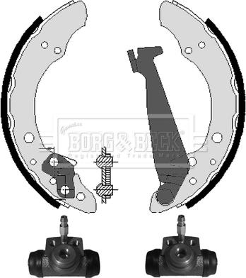 Borg & Beck BBS1026K - Komplet kočnica, bubanj kočnice www.molydon.hr