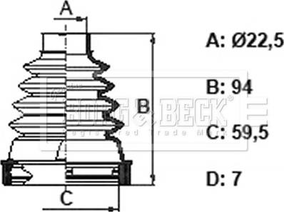 Borg & Beck BCB6399 - Manžeta, Pogonska osovina www.molydon.hr