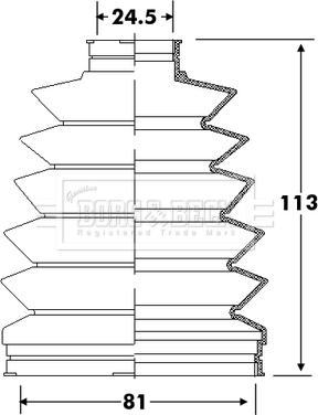 Borg & Beck BCB6316 - Manžeta, Pogonska osovina www.molydon.hr