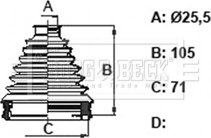 Borg & Beck BCB6318 - Manžeta, Pogonska osovina www.molydon.hr