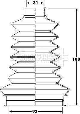 Borg & Beck BCB6202 - Manžeta, Pogonska osovina www.molydon.hr