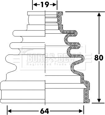 Borg & Beck BCB6272 - Manžeta, Pogonska osovina www.molydon.hr