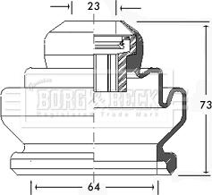 Borg & Beck BCB2440 - Manžeta, Pogonska osovina www.molydon.hr