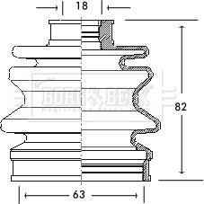 Borg & Beck BCB2076 - Manžeta, Pogonska osovina www.molydon.hr