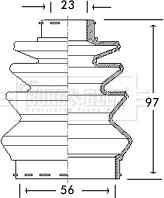 Borg & Beck BCB2764 - Manžeta, Pogonska osovina www.molydon.hr