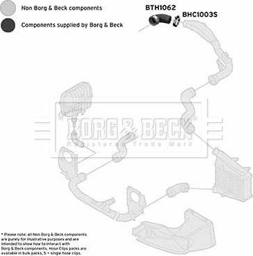 Borg & Beck BTH1062 - Usisno Crijevo, filter za zrak www.molydon.hr