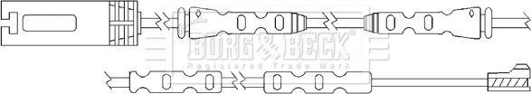 Borg & Beck BWL3096 - Signalni kontakt, trosenje kočione plocice www.molydon.hr
