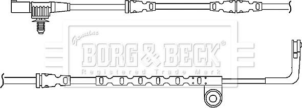 Borg & Beck BWL3040 - Signalni kontakt, trosenje kočione plocice www.molydon.hr