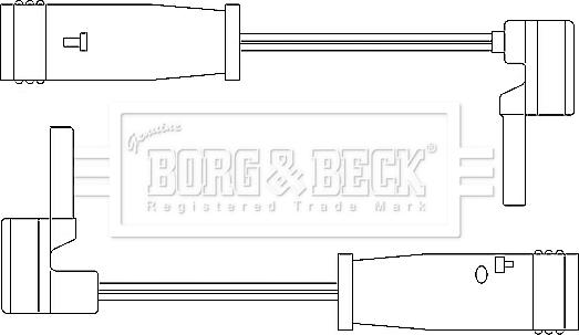 Borg & Beck BWL3050 - Signalni kontakt, trosenje kočione plocice www.molydon.hr