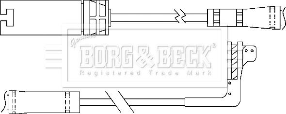 Borg & Beck BWL3067 - Signalni kontakt, trosenje kočione plocice www.molydon.hr