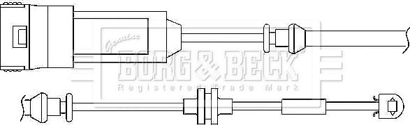 Borg & Beck BWL3016 - Signalni kontakt, trosenje kočione plocice www.molydon.hr