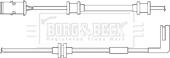 Borg & Beck BWL3013 - Signalni kontakt, trosenje kočione plocice www.molydon.hr