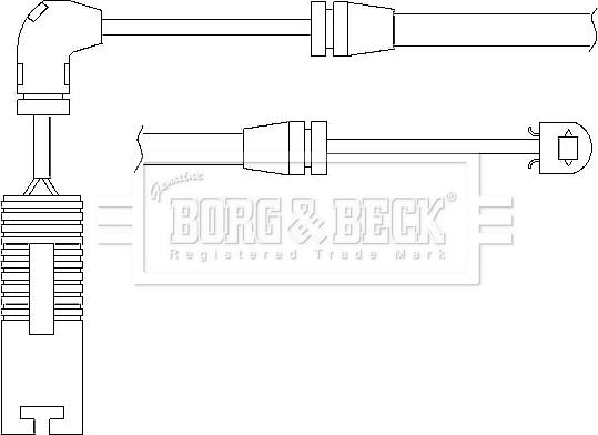 Borg & Beck BWL3012 - Signalni kontakt, trosenje kočione plocice www.molydon.hr