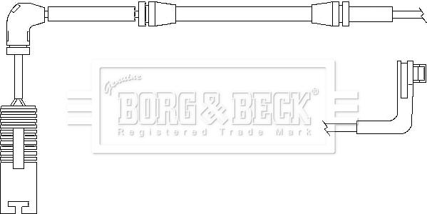 Borg & Beck BWL3025 - Signalni kontakt, trosenje kočione plocice www.molydon.hr