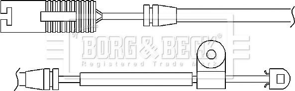 Borg & Beck BWL3027 - Signalni kontakt, trosenje kočione plocice www.molydon.hr