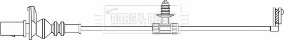 Borg & Beck BWL3192 - Signalni kontakt, trosenje kočione plocice www.molydon.hr
