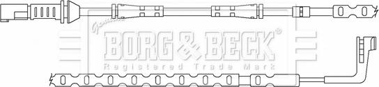 Borg & Beck BWL3159 - Signalni kontakt, trosenje kočione plocice www.molydon.hr