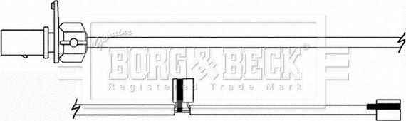 Borg & Beck BWL3156 - Signalni kontakt, trosenje kočione plocice www.molydon.hr