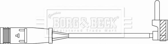 Borg & Beck BWL3165 - Signalni kontakt, trosenje kočione plocice www.molydon.hr