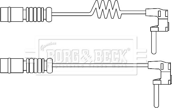 Borg & Beck BWL3103 - Signalni kontakt, trosenje kočione plocice www.molydon.hr