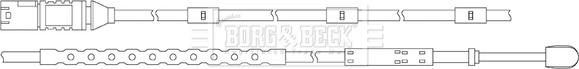Borg & Beck BWL3111 - Signalni kontakt, trosenje kočione plocice www.molydon.hr