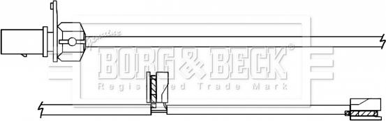 Borg & Beck BWL3139 - Signalni kontakt, trosenje kočione plocice www.molydon.hr